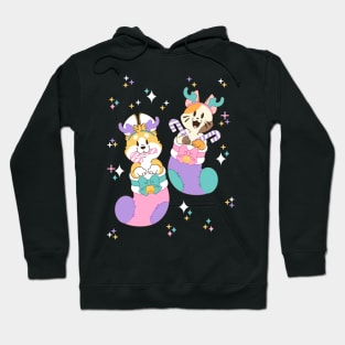 Corgi and Cat Stocking Stuffers Hoodie